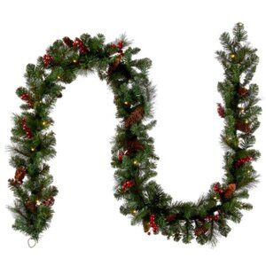 National Tree Company 9’ Pre-Lit Garland NIB – Holiday Decor